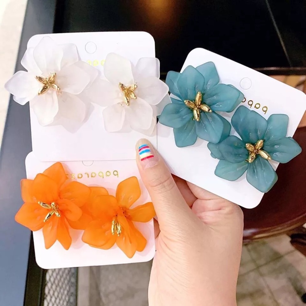 Acrylic Flower Earrings